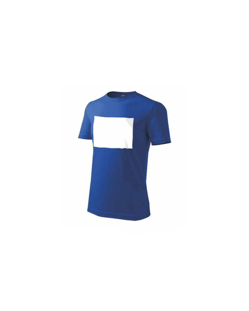 Bavlněné tričko s vlastním potiskem modré - horizontální
