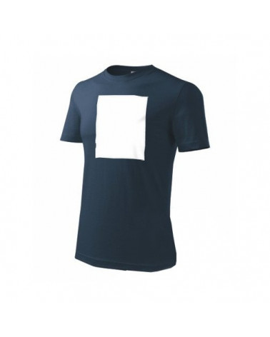 Bavlněné tričko s vlastním potiskem tm. modré - vertikální