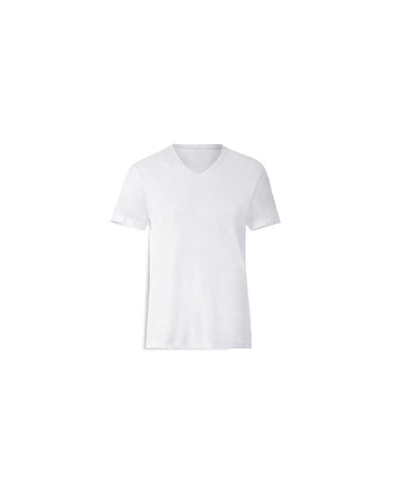 Tričko bílé V-NECK Cotton-Touch